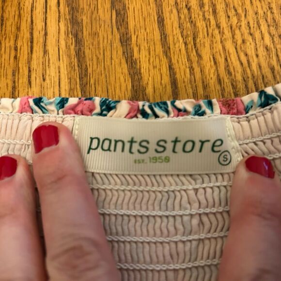 Pants Store Spring Awaits Pink Floral Puff Sleeve Scrunch Back Sun Dress - Picture 9 of 16